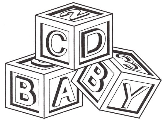 baby blocks coloring pages - photo #18